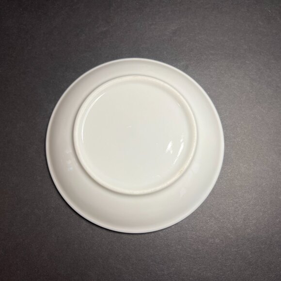 Pearlescent Small Round Black White Lighthouse Nautical Decorative Dessert Plate - Picture 4 of 4